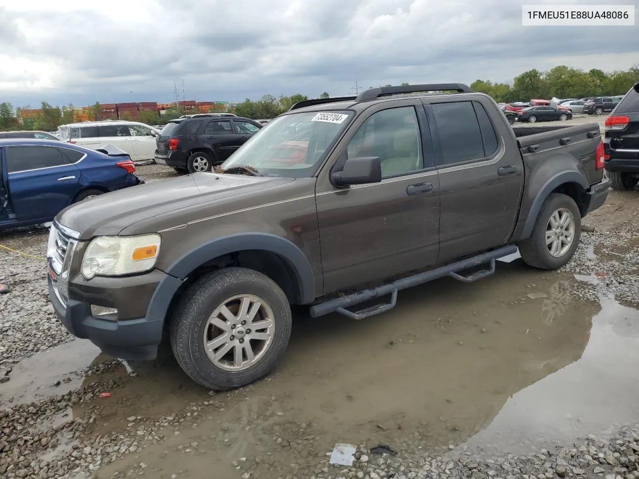 2008 Ford Explorer Sport Trac Xlt VIN: 1FMEU51E88UA48086 Lot: 73552704