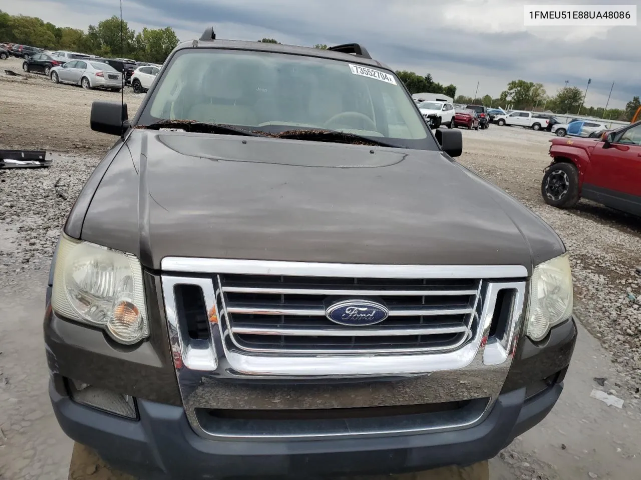 2008 Ford Explorer Sport Trac Xlt VIN: 1FMEU51E88UA48086 Lot: 73552704