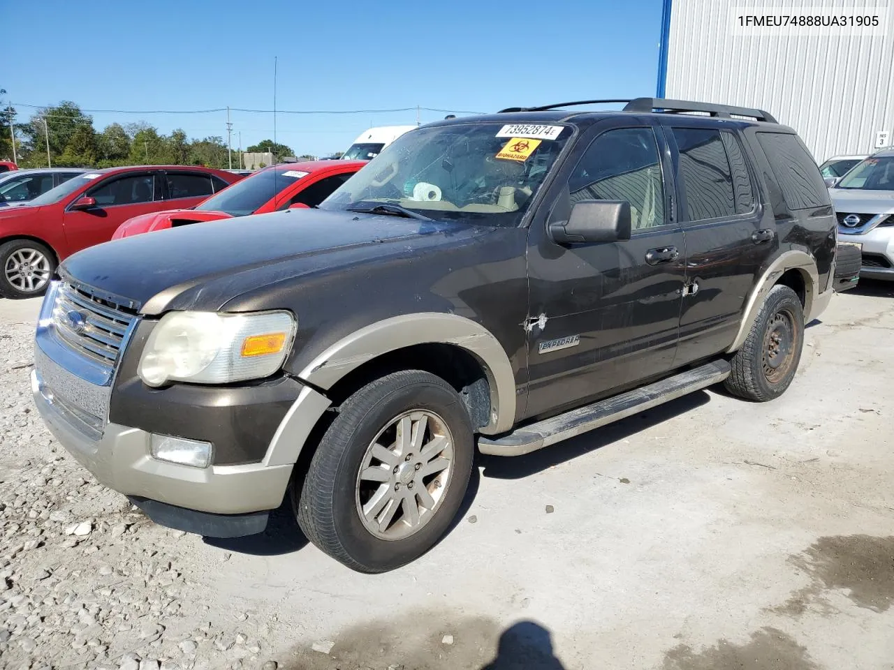 2008 Ford Explorer Eddie Bauer VIN: 1FMEU74888UA31905 Lot: 73952874