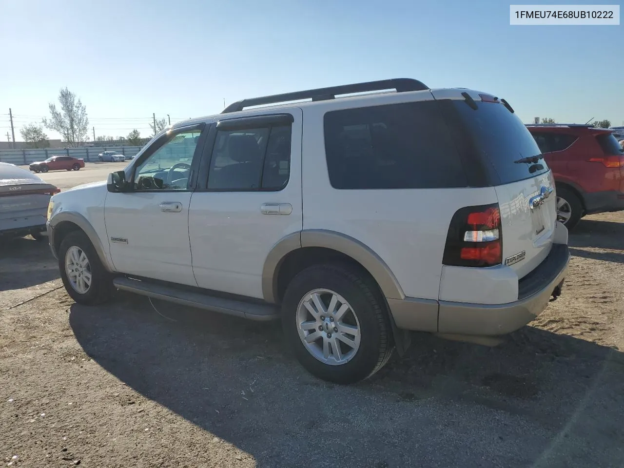 2008 Ford Explorer Eddie Bauer VIN: 1FMEU74E68UB10222 Lot: 74057674