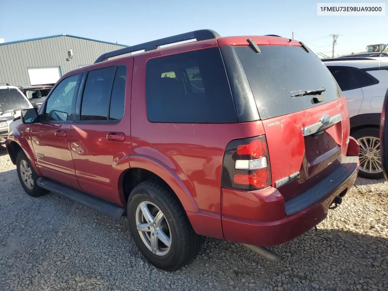 2008 Ford Explorer Xlt VIN: 1FMEU73E98UA93000 Lot: 74151664