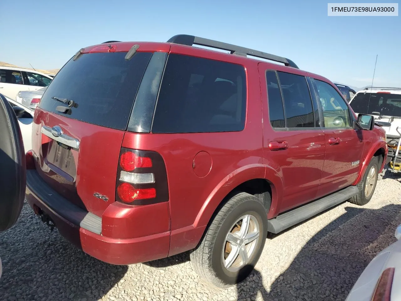 2008 Ford Explorer Xlt VIN: 1FMEU73E98UA93000 Lot: 74151664