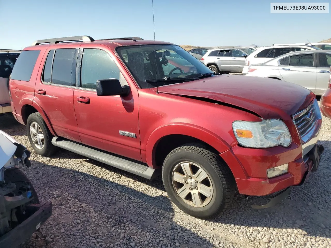 2008 Ford Explorer Xlt VIN: 1FMEU73E98UA93000 Lot: 74151664