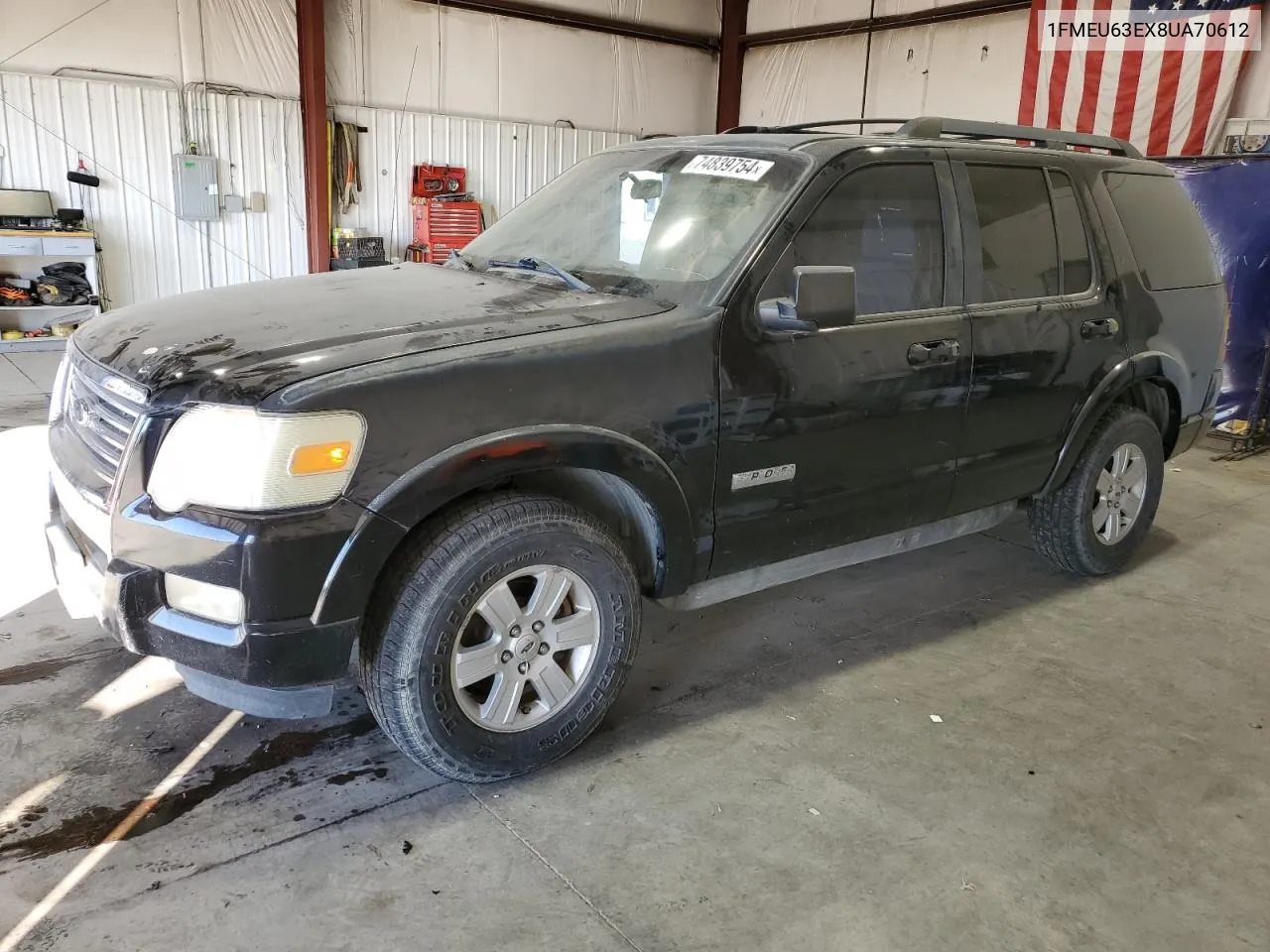 2008 Ford Explorer Xlt VIN: 1FMEU63EX8UA70612 Lot: 74839754