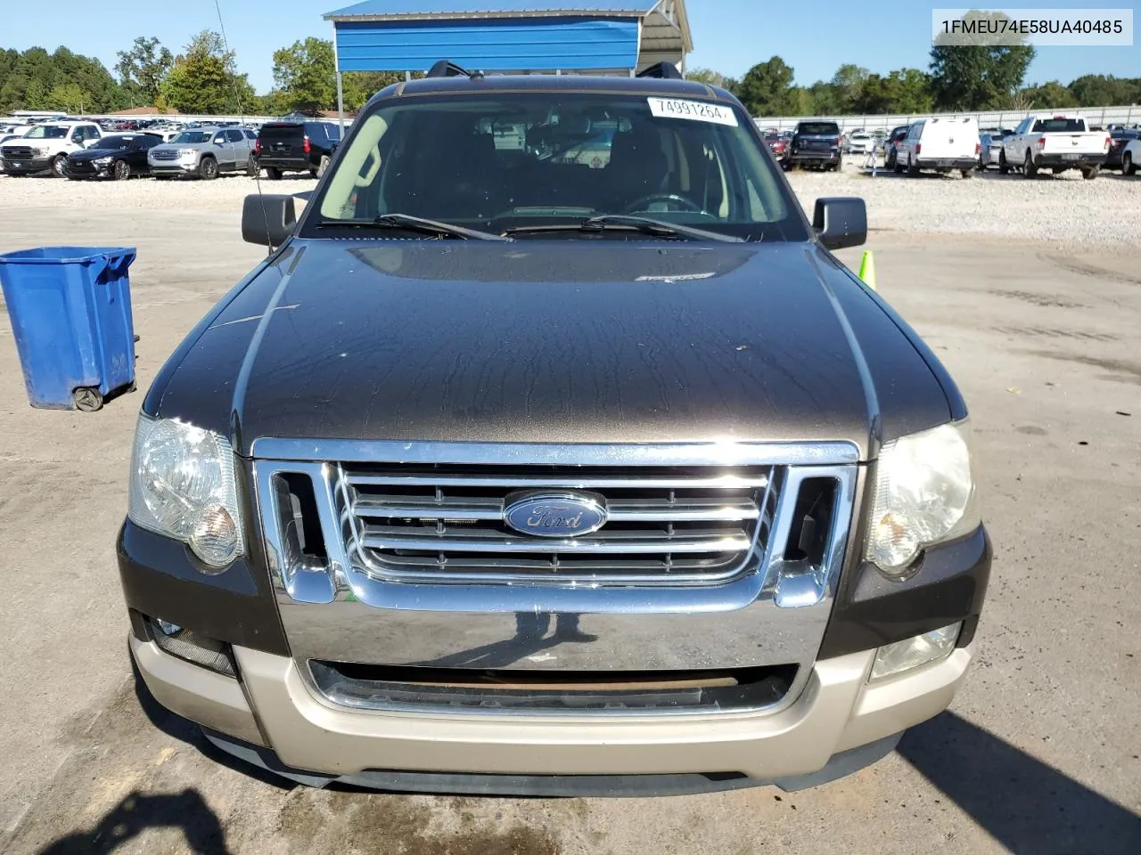 2008 Ford Explorer Eddie Bauer VIN: 1FMEU74E58UA40485 Lot: 74991264