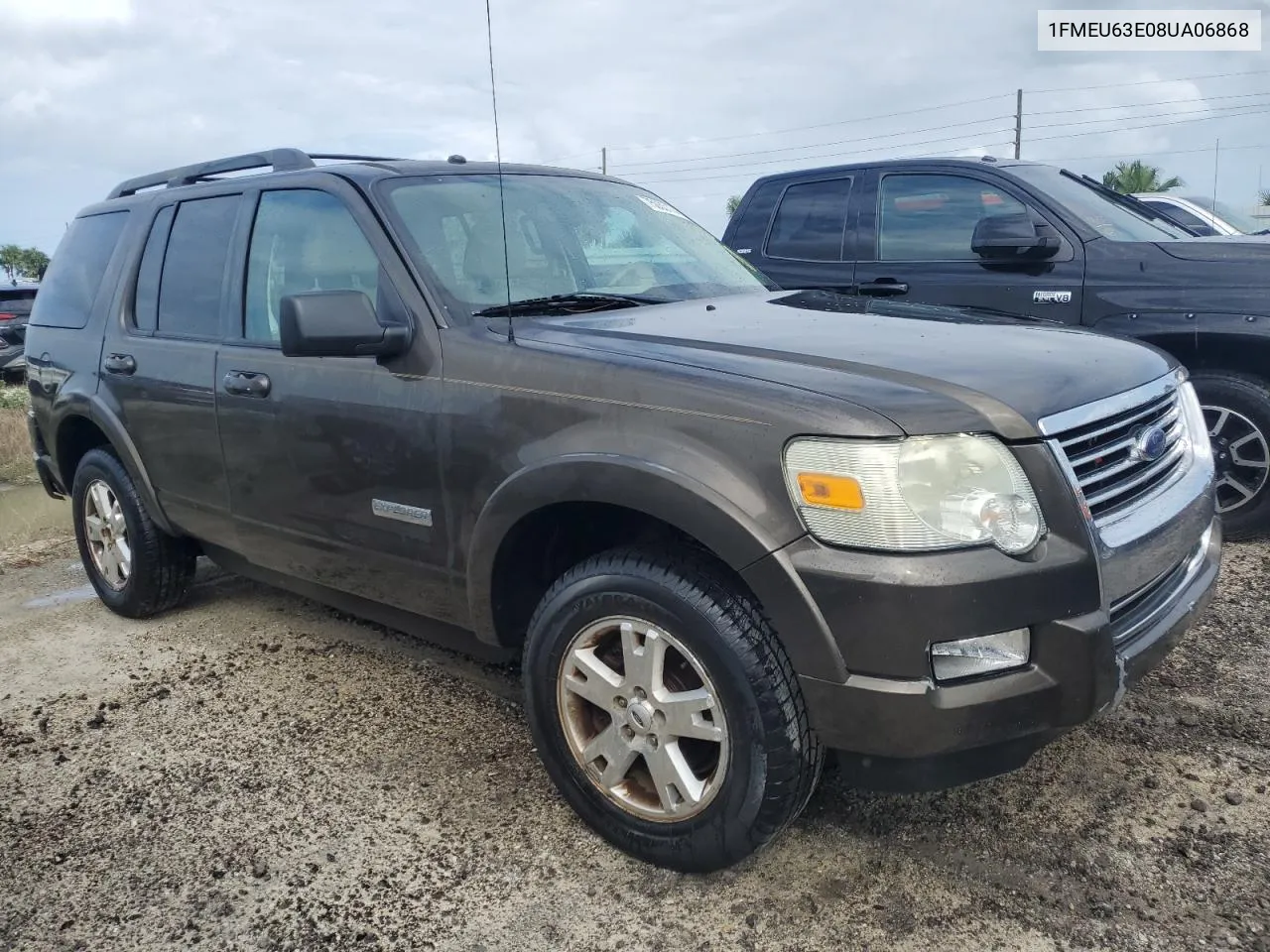 2008 Ford Explorer Xlt VIN: 1FMEU63E08UA06868 Lot: 75033174