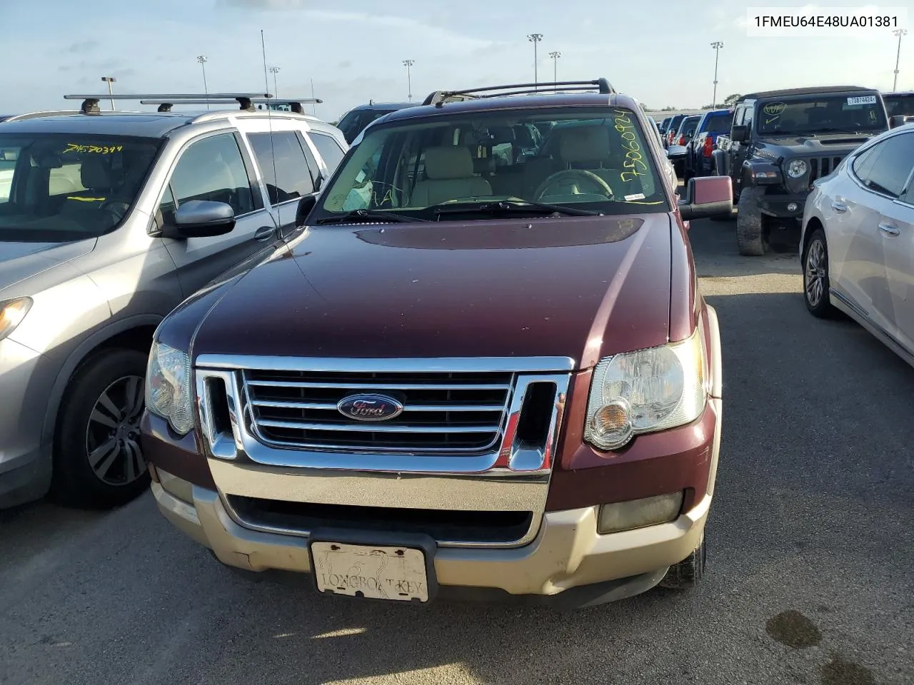 2008 Ford Explorer Eddie Bauer VIN: 1FMEU64E48UA01381 Lot: 75060924