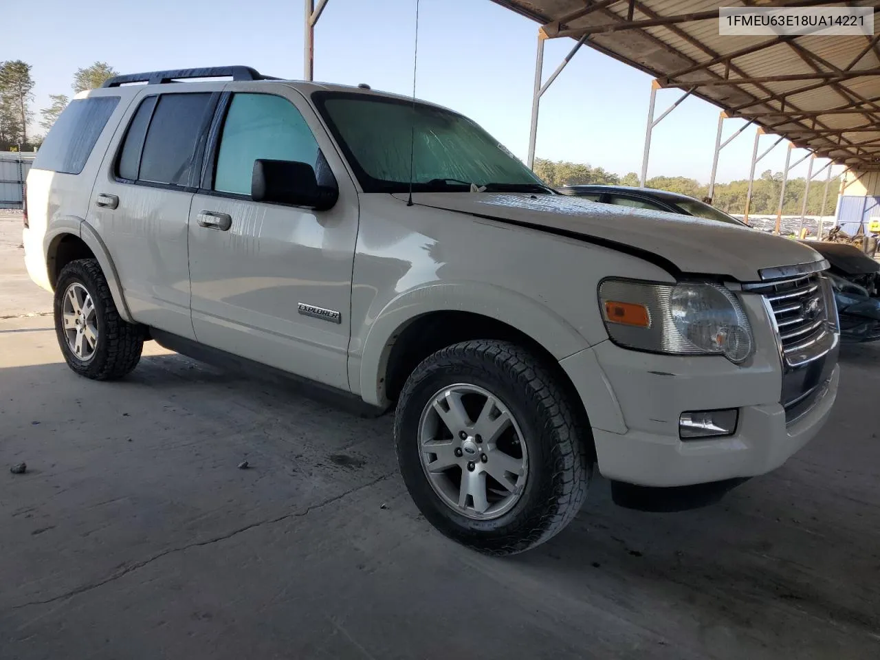 2008 Ford Explorer Xlt VIN: 1FMEU63E18UA14221 Lot: 75281244