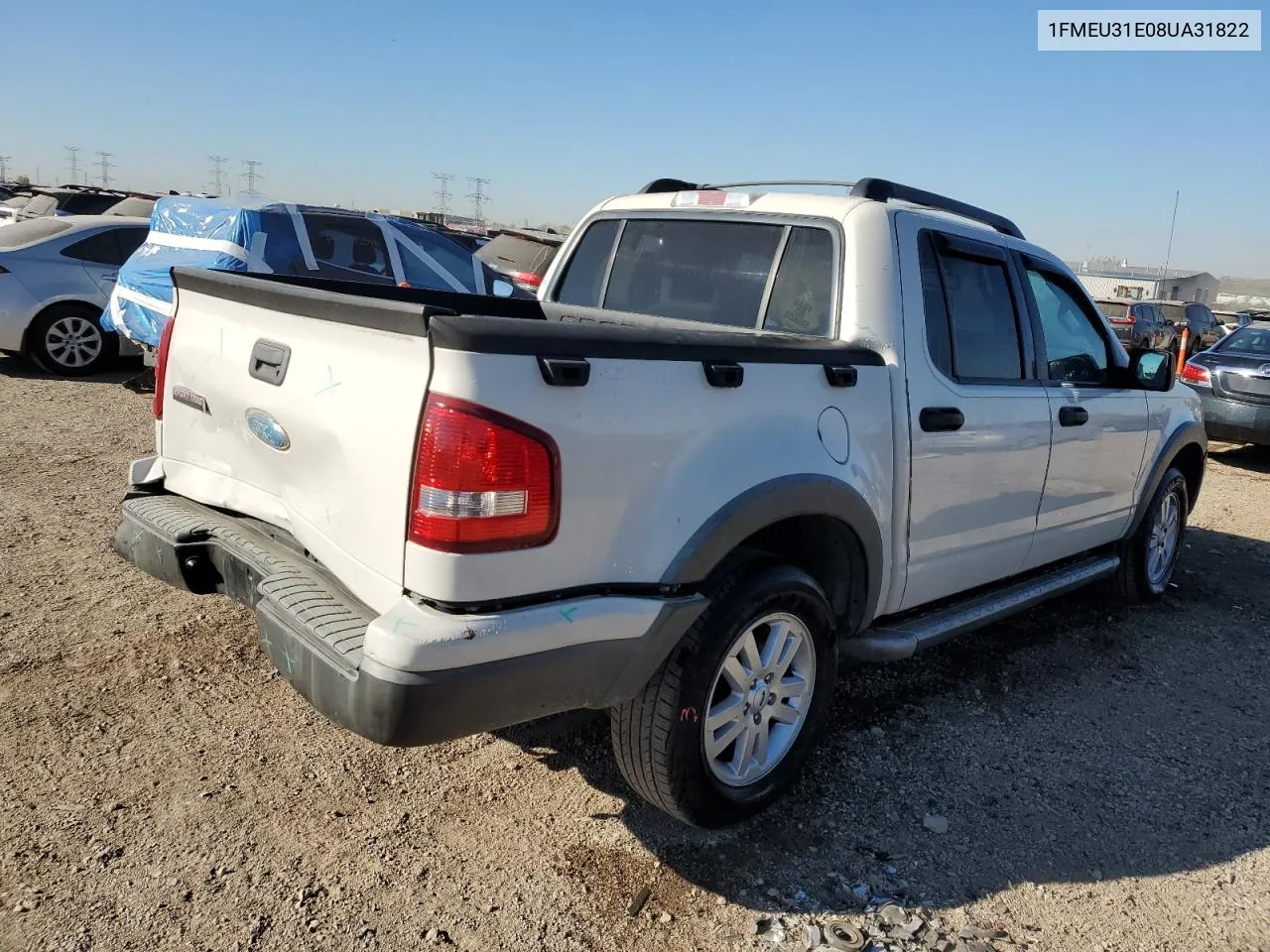 2008 Ford Explorer Sport Trac Xlt VIN: 1FMEU31E08UA31822 Lot: 75343774