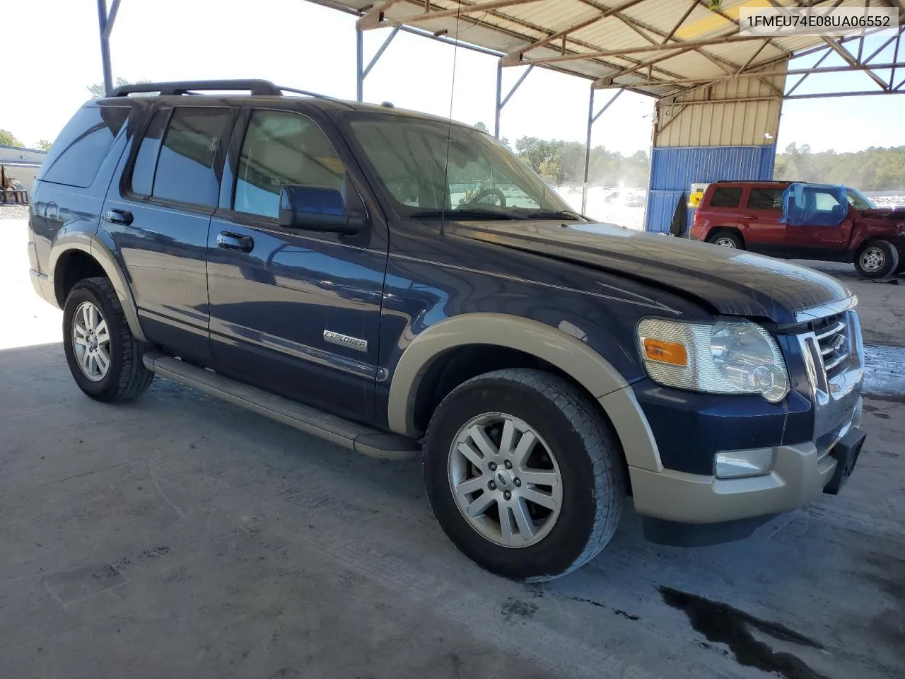 2008 Ford Explorer Eddie Bauer VIN: 1FMEU74E08UA06552 Lot: 75618884