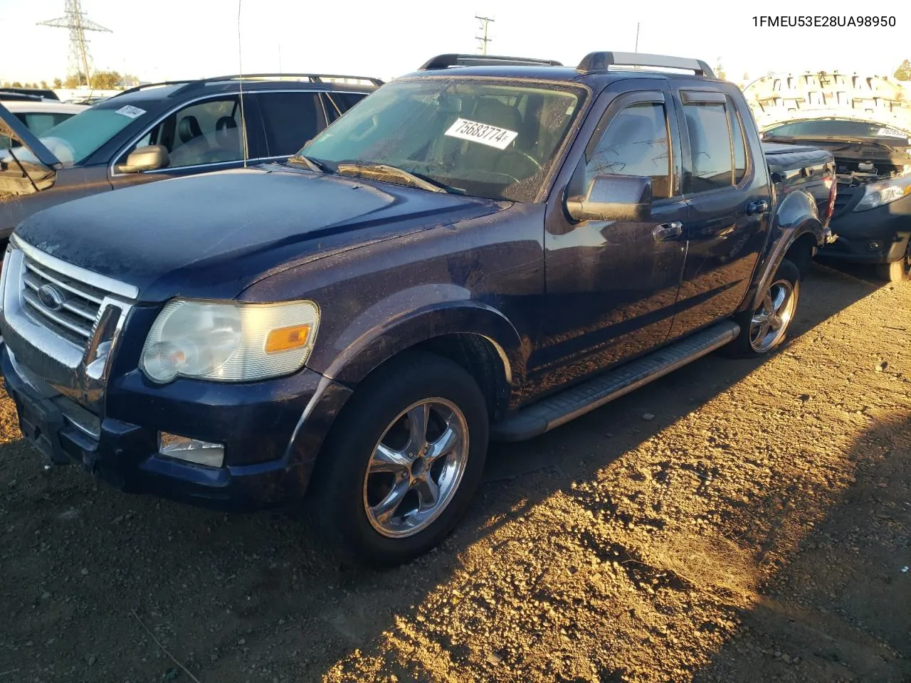 2008 Ford Explorer Sport Trac Limited VIN: 1FMEU53E28UA98950 Lot: 75683774