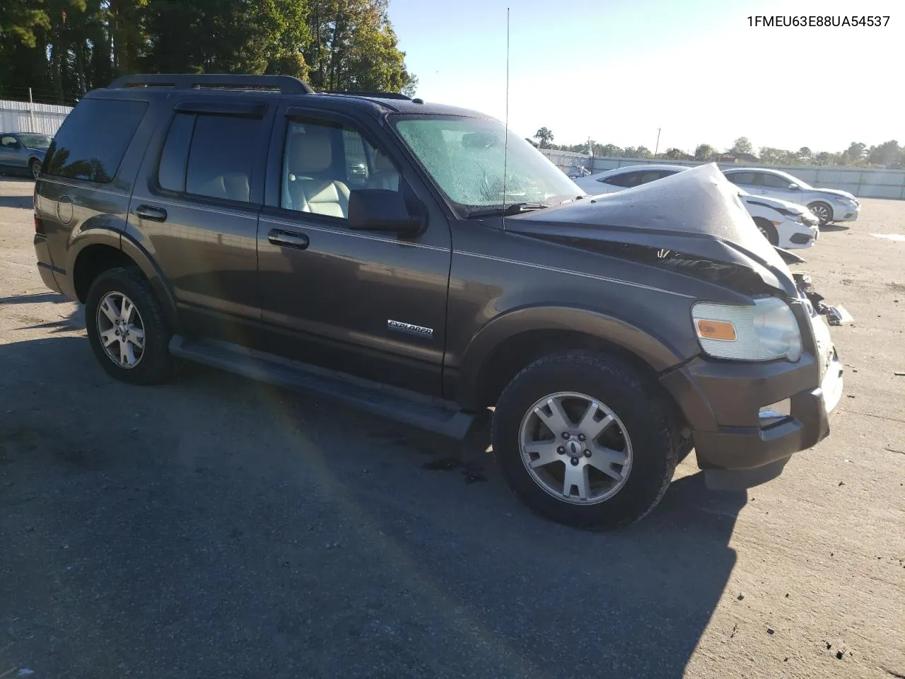 2008 Ford Explorer Xlt VIN: 1FMEU63E88UA54537 Lot: 75714254