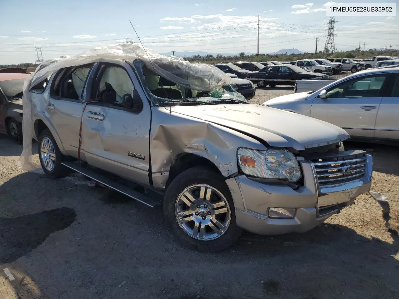 2008 Ford Explorer Limited VIN: 1FMEU65E28UB35952 Lot: 75746314