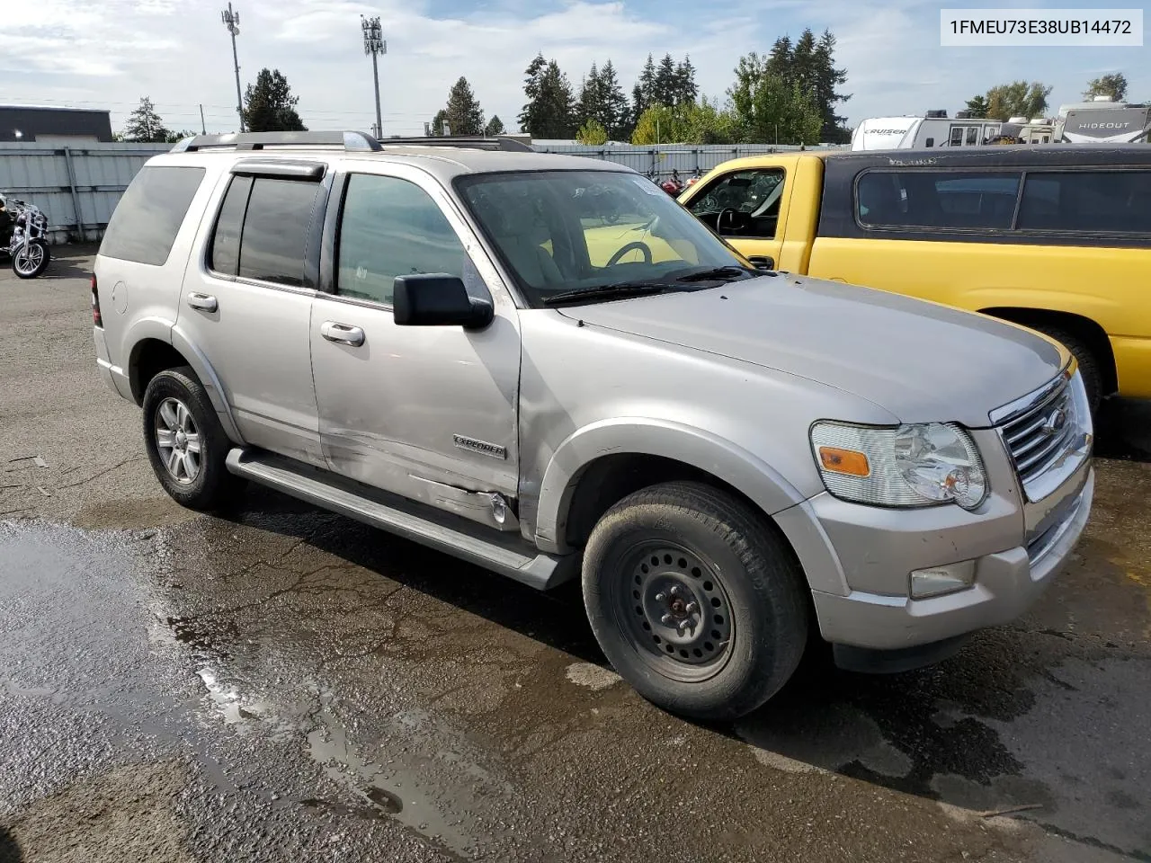 2008 Ford Explorer Xlt VIN: 1FMEU73E38UB14472 Lot: 75929894