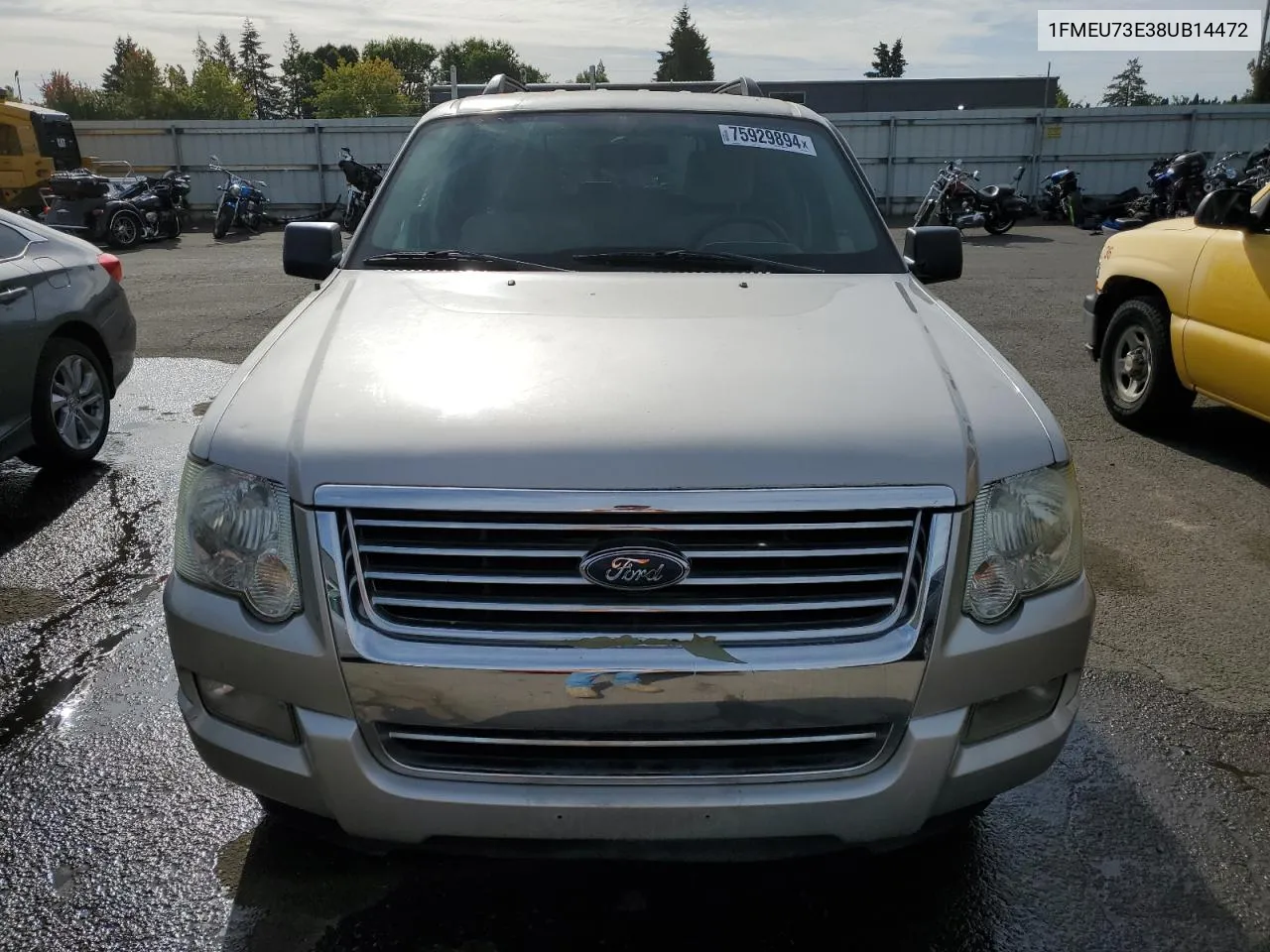 2008 Ford Explorer Xlt VIN: 1FMEU73E38UB14472 Lot: 75929894