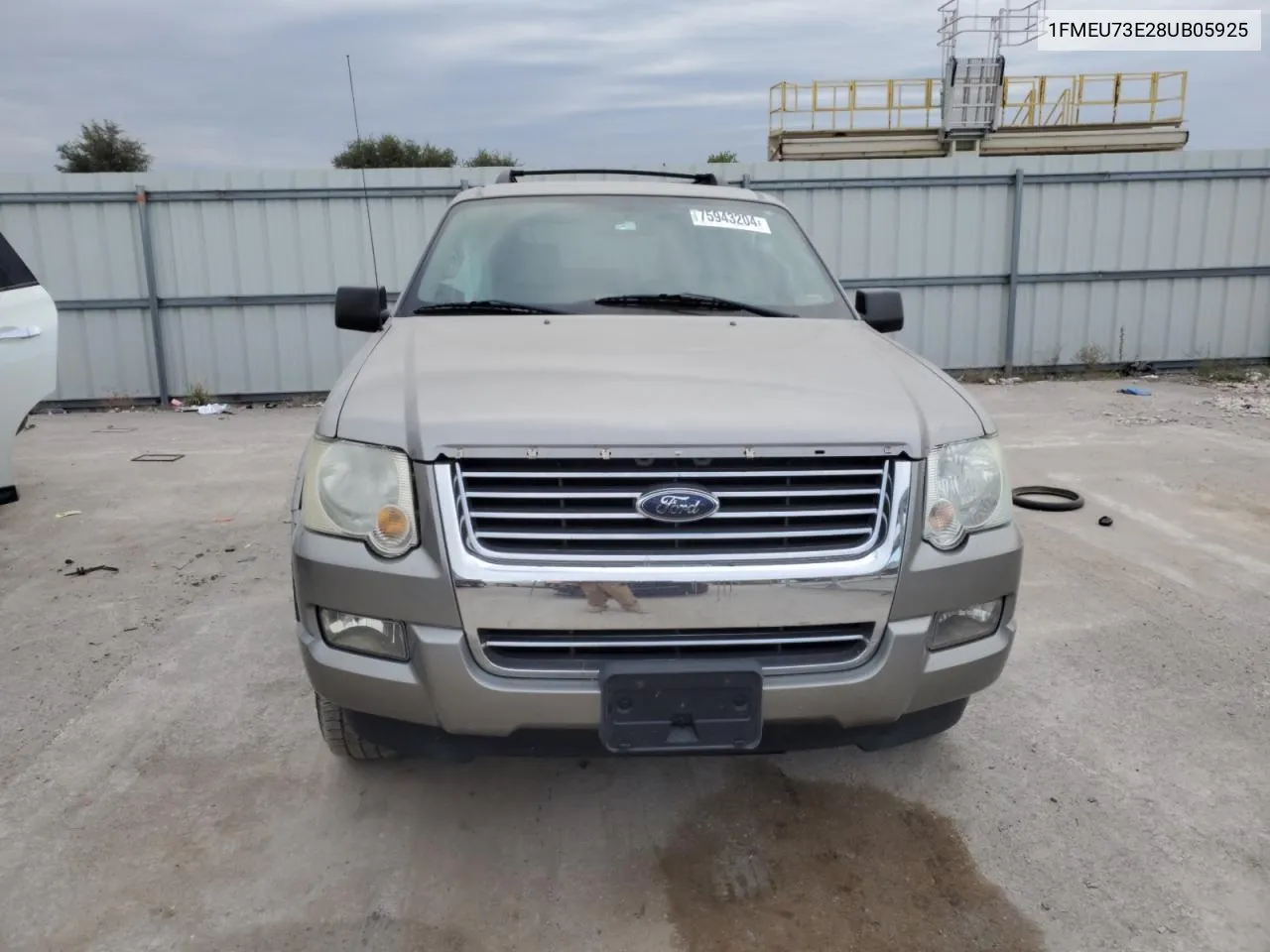 2008 Ford Explorer Xlt VIN: 1FMEU73E28UB05925 Lot: 75943204