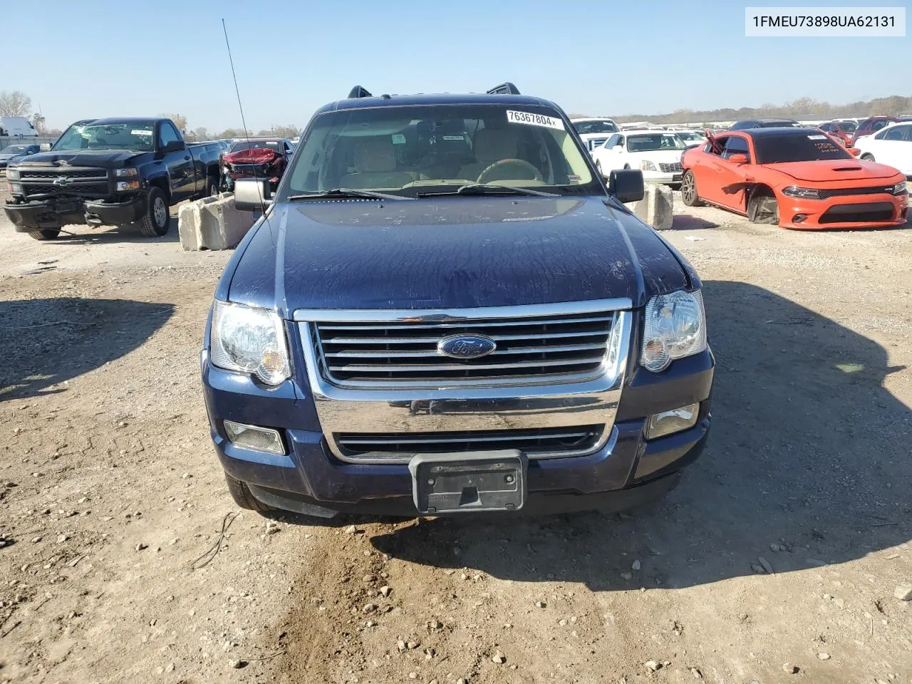 2008 Ford Explorer Xlt VIN: 1FMEU73898UA62131 Lot: 76367804