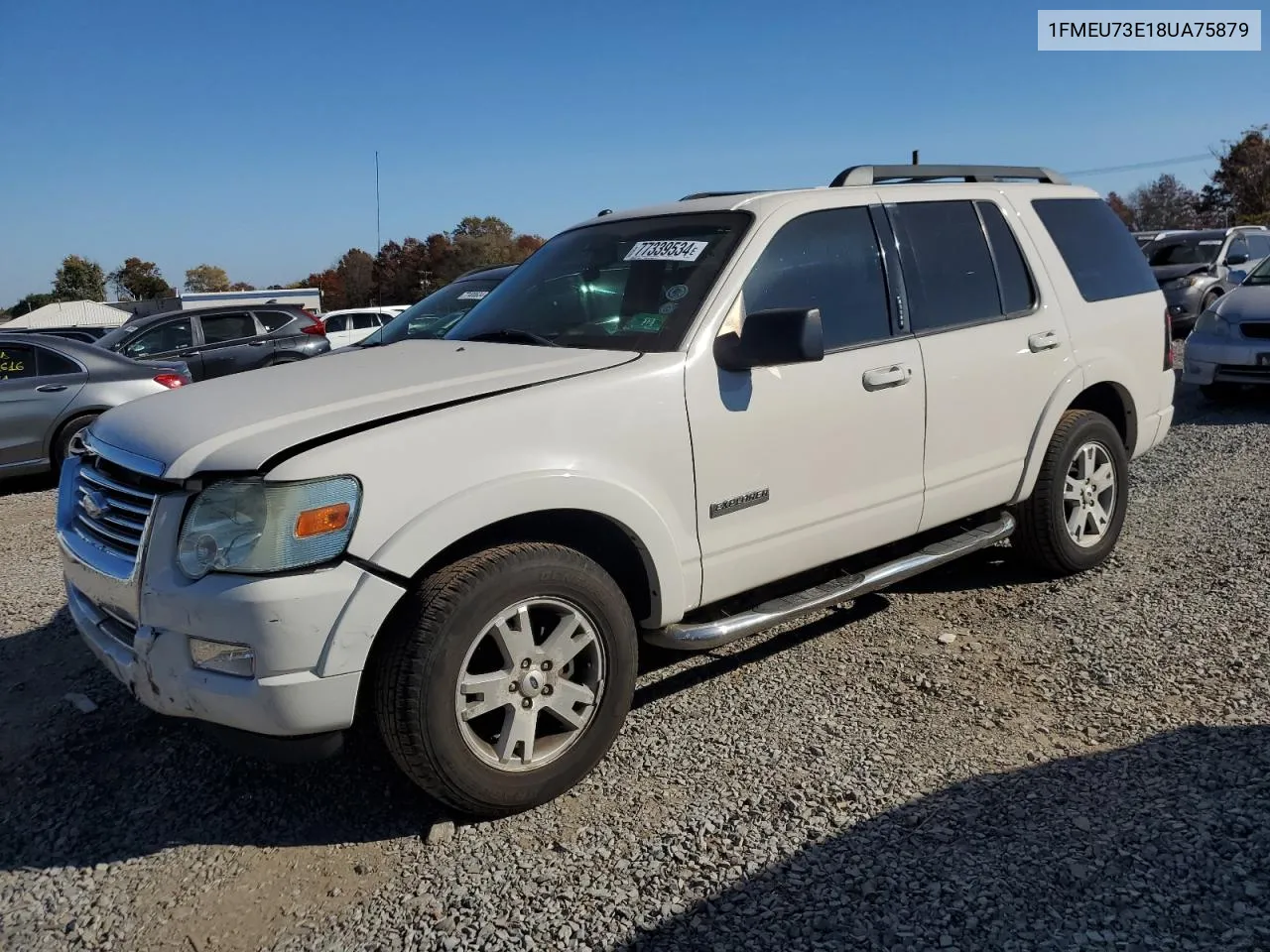 2008 Ford Explorer Xlt VIN: 1FMEU73E18UA75879 Lot: 77339534