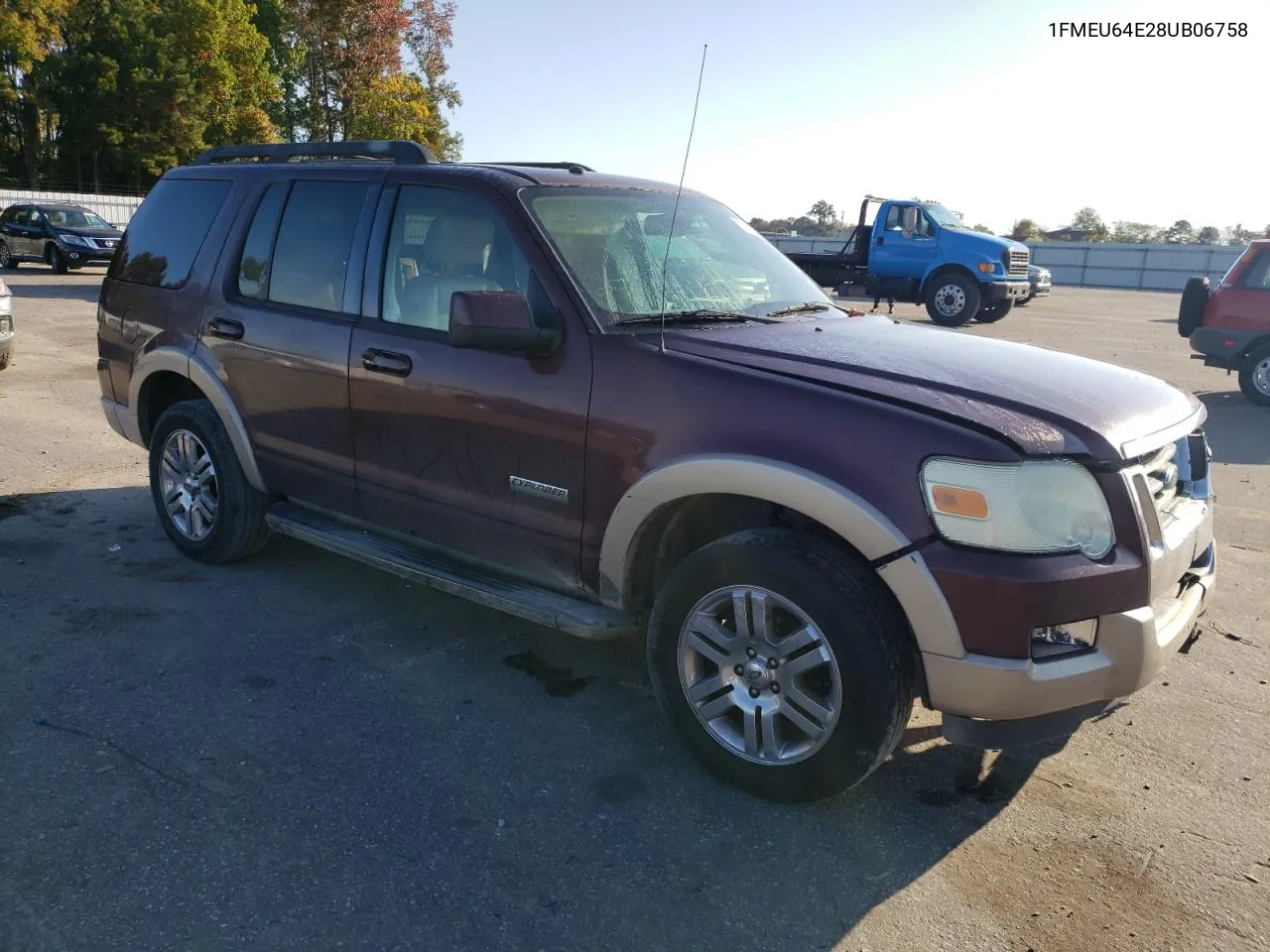 2008 Ford Explorer Eddie Bauer VIN: 1FMEU64E28UB06758 Lot: 77664714