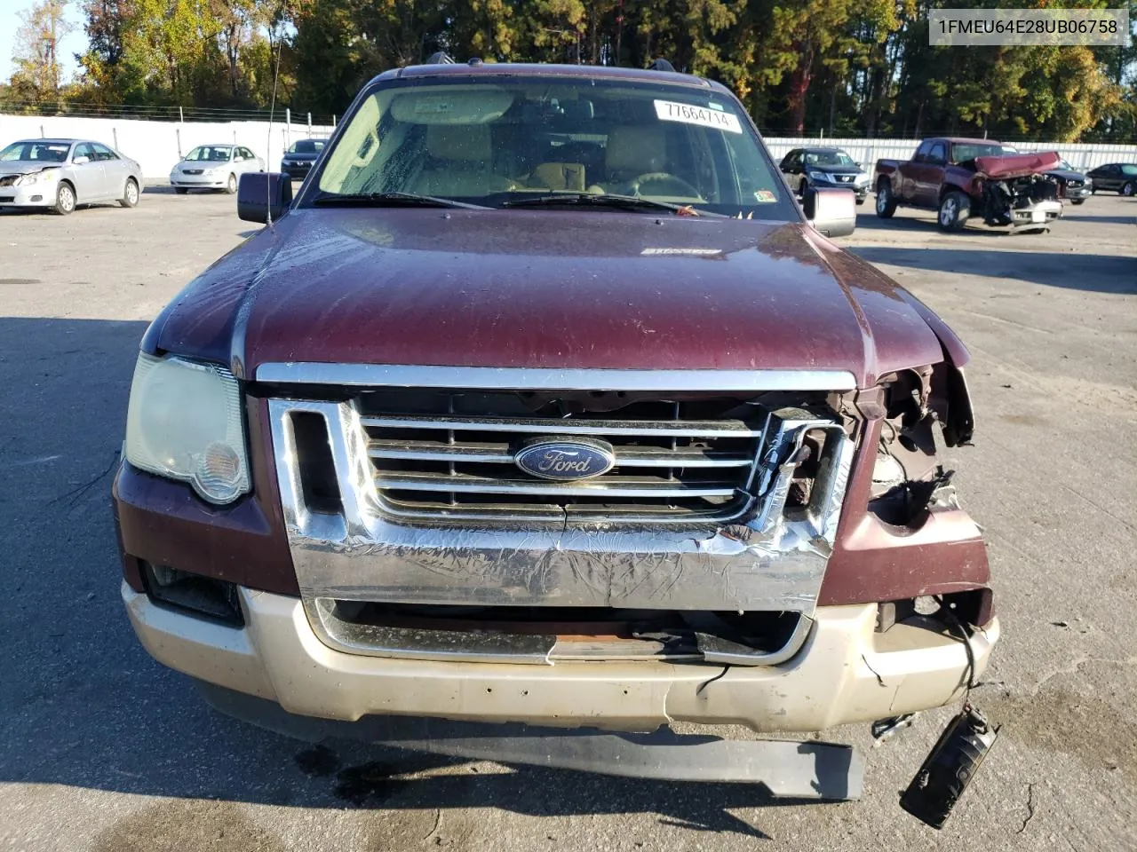 2008 Ford Explorer Eddie Bauer VIN: 1FMEU64E28UB06758 Lot: 77664714