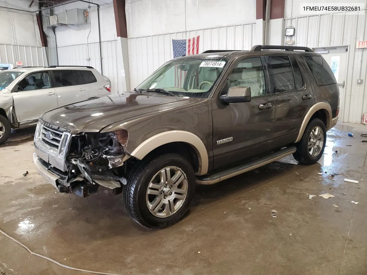 2008 Ford Explorer Eddie Bauer VIN: 1FMEU74E58UB32681 Lot: 78074914