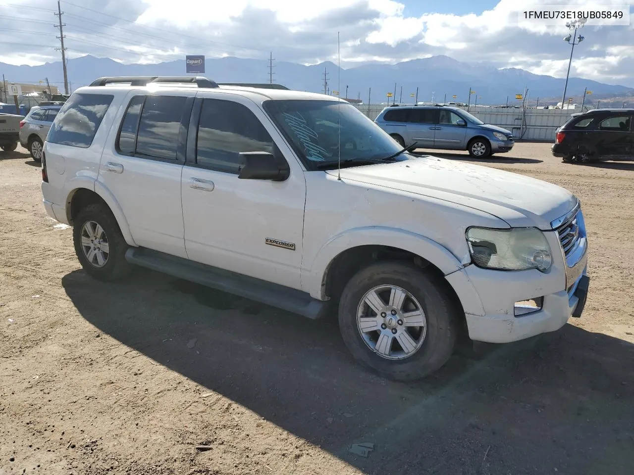 2008 Ford Explorer Xlt VIN: 1FMEU73E18UB05849 Lot: 78093464