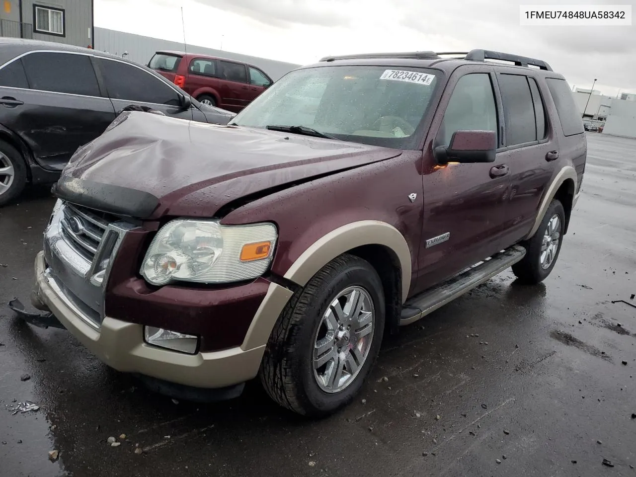 2008 Ford Explorer Eddie Bauer VIN: 1FMEU74848UA58342 Lot: 78234614