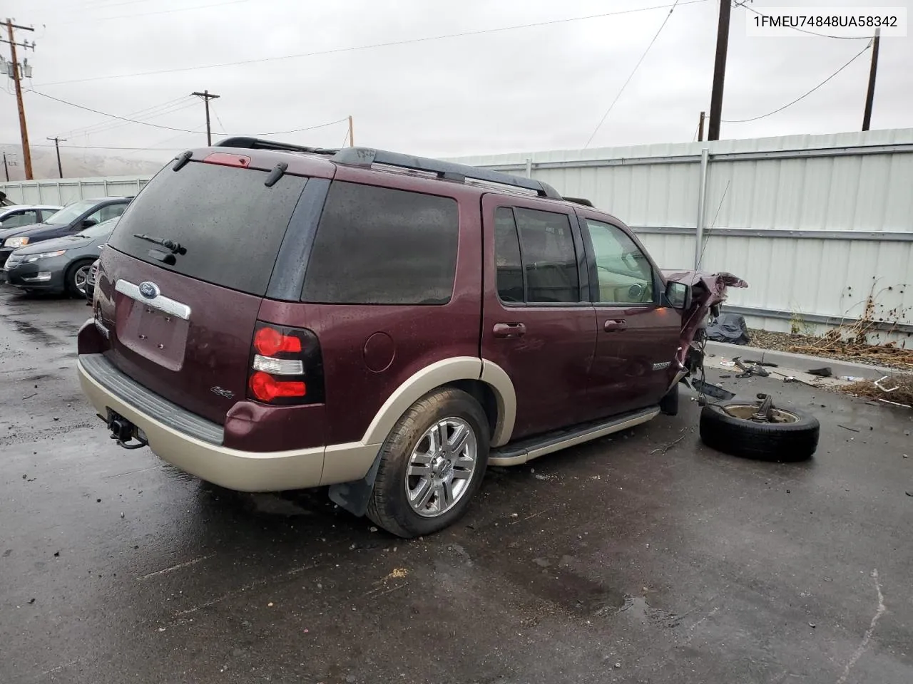 2008 Ford Explorer Eddie Bauer VIN: 1FMEU74848UA58342 Lot: 78234614