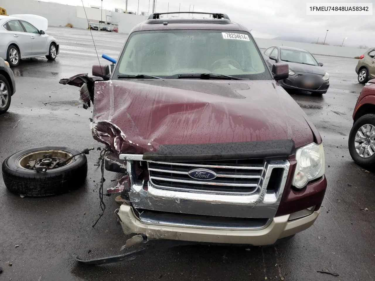 2008 Ford Explorer Eddie Bauer VIN: 1FMEU74848UA58342 Lot: 78234614