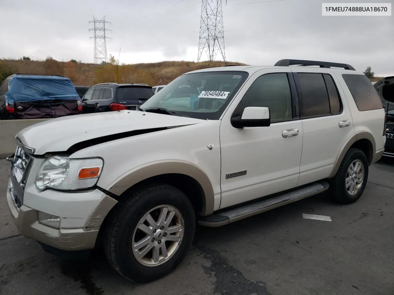 2008 Ford Explorer Eddie Bauer VIN: 1FMEU74888UA18670 Lot: 78540484