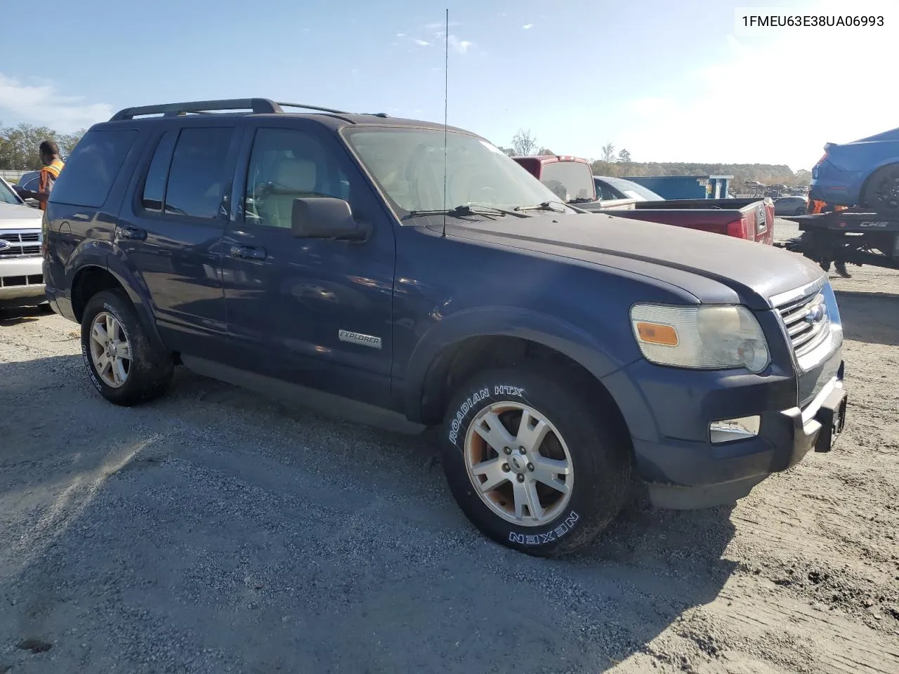 2008 Ford Explorer Xlt VIN: 1FMEU63E38UA06993 Lot: 78685394