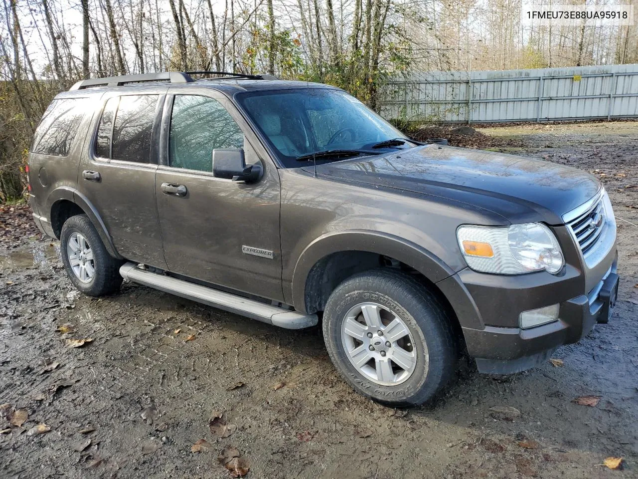 2008 Ford Explorer Xlt VIN: 1FMEU73E88UA95918 Lot: 78885184