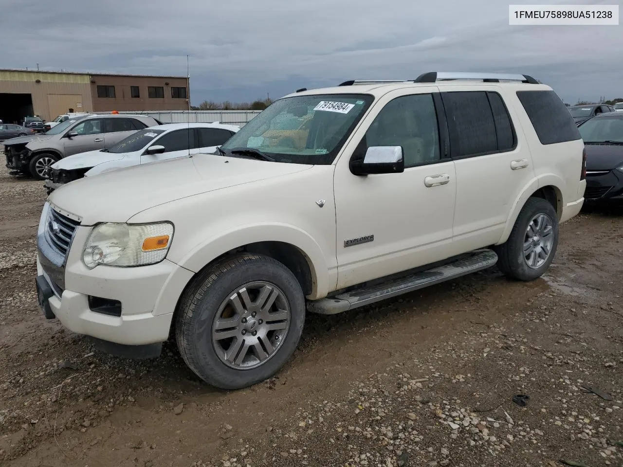 2008 Ford Explorer Limited VIN: 1FMEU75898UA51238 Lot: 79154984