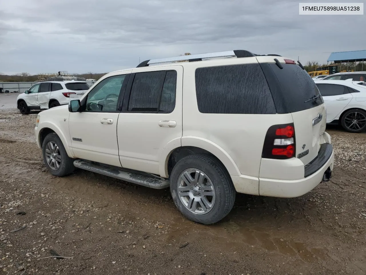 2008 Ford Explorer Limited VIN: 1FMEU75898UA51238 Lot: 79154984