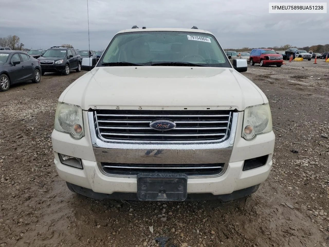 2008 Ford Explorer Limited VIN: 1FMEU75898UA51238 Lot: 79154984