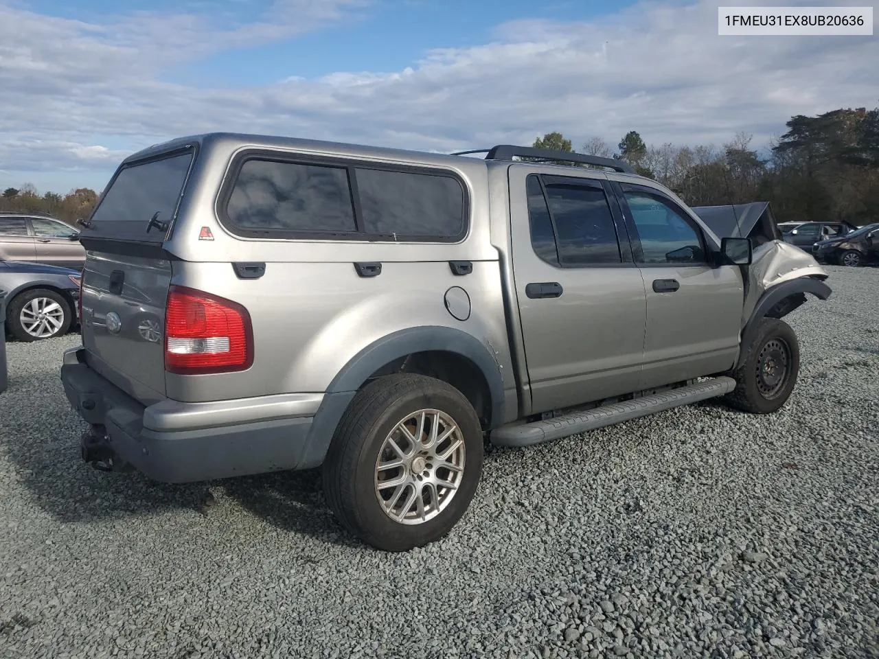 2008 Ford Explorer Sport Trac Xlt VIN: 1FMEU31EX8UB20636 Lot: 79291364