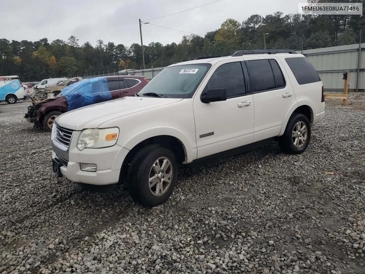 2008 Ford Explorer Xlt VIN: 1FMEU63E08UA77486 Lot: 79622214