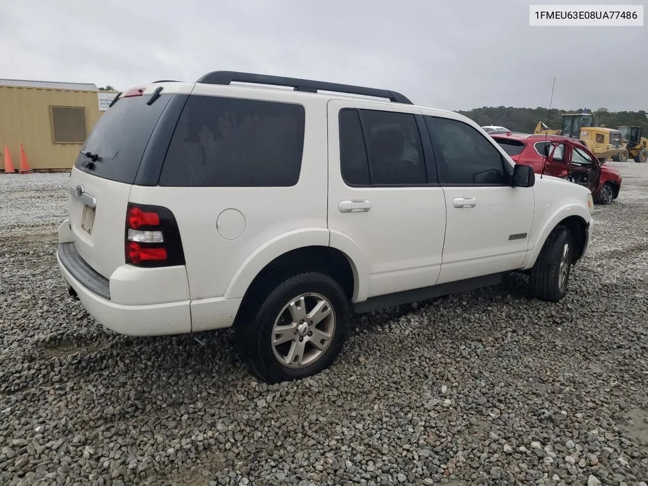 2008 Ford Explorer Xlt VIN: 1FMEU63E08UA77486 Lot: 79622214