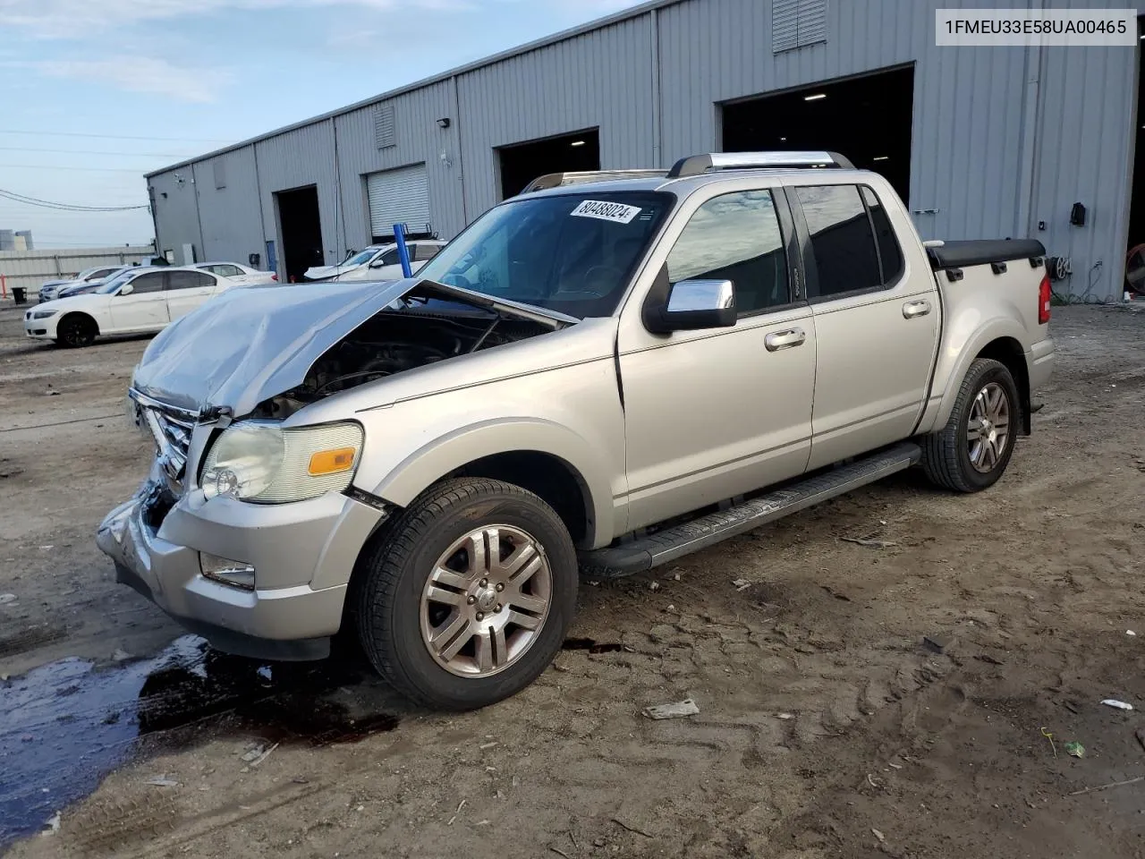 2008 Ford Explorer Sport Trac Limited VIN: 1FMEU33E58UA00465 Lot: 80488024