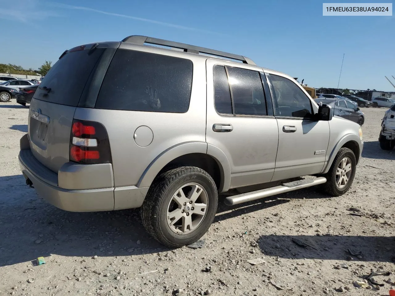 2008 Ford Explorer Xlt VIN: 1FMEU63E38UA94024 Lot: 80541704