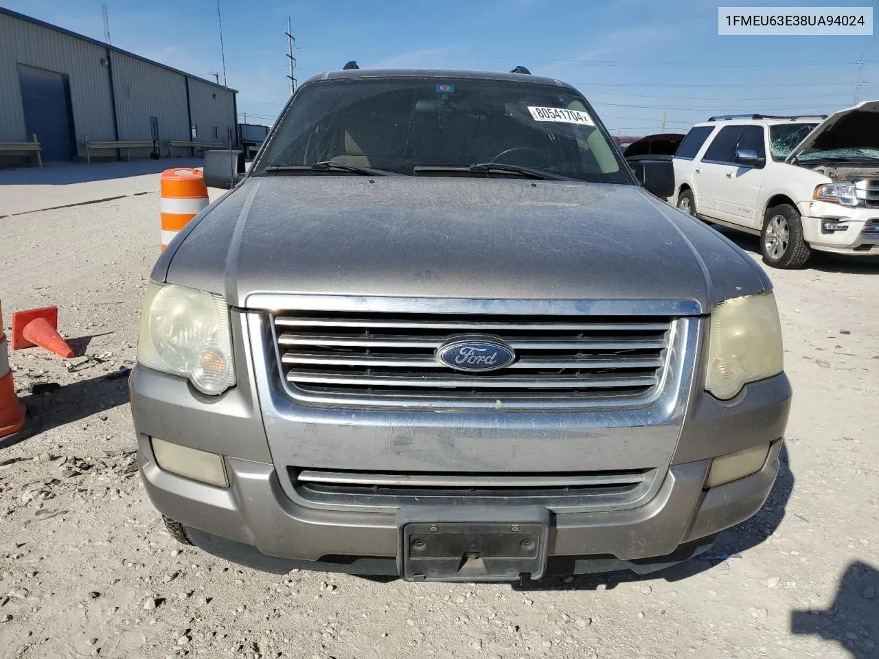 2008 Ford Explorer Xlt VIN: 1FMEU63E38UA94024 Lot: 80541704