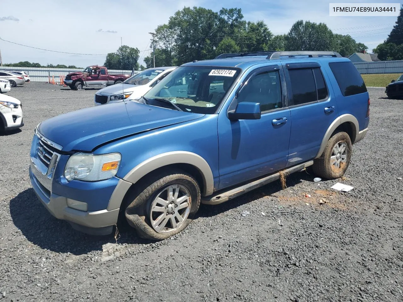 2009 Ford Explorer Eddie Bauer VIN: 1FMEU74E89UA34441 Lot: 62922174