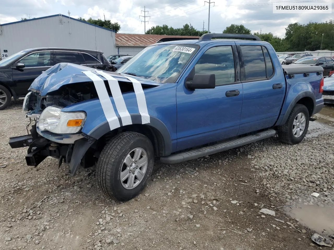 2009 Ford Explorer Sport Trac Xlt VIN: 1FMEU51809UA29365 Lot: 63630164