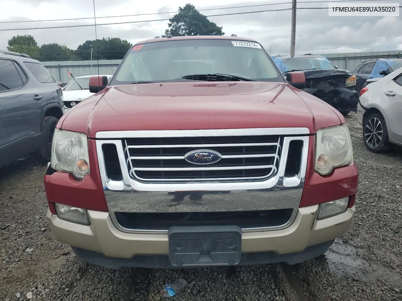 2009 Ford Explorer Eddie Bauer VIN: 1FMEU64E89UA35020 Lot: 71272214