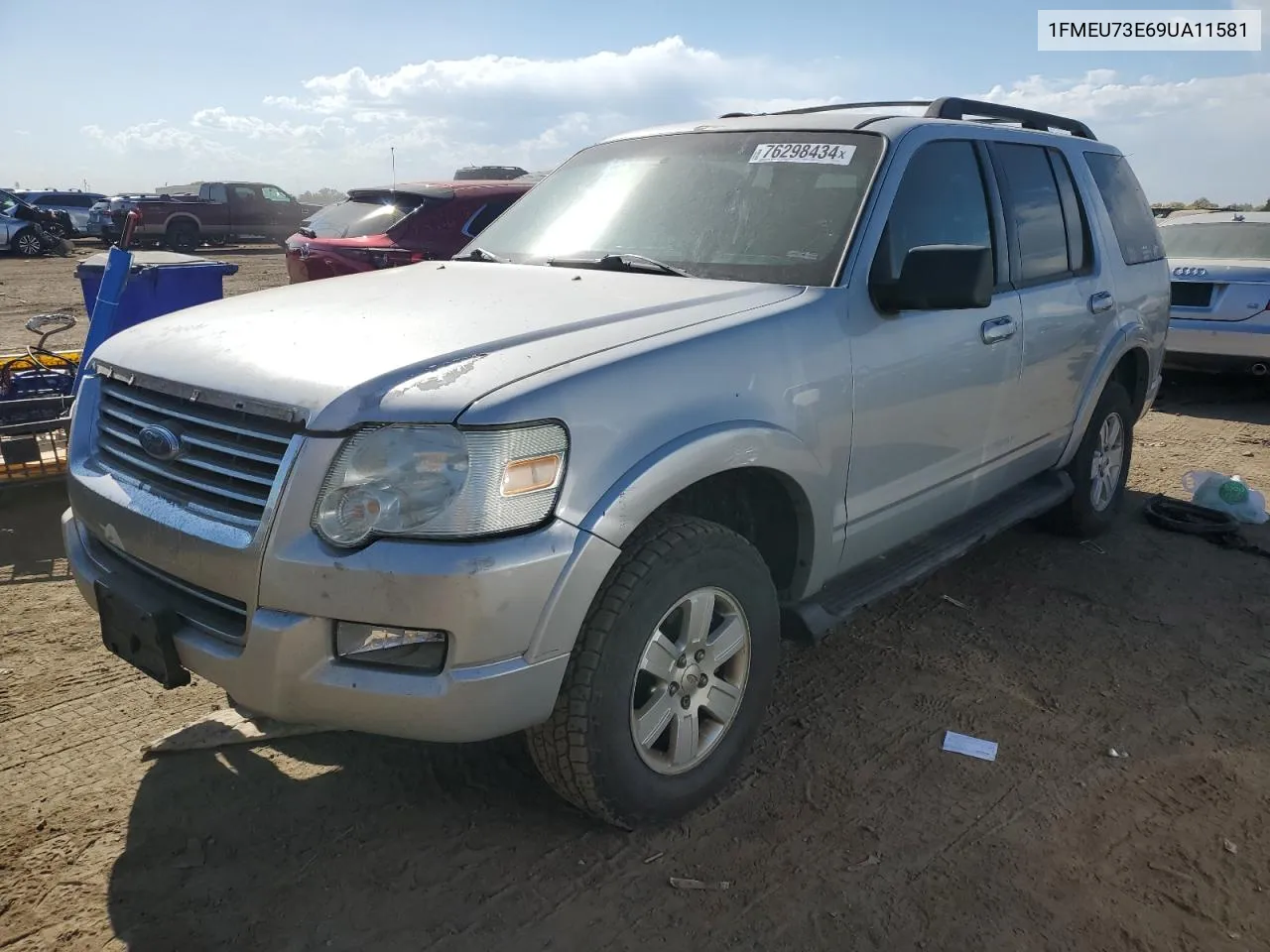 2009 Ford Explorer Xlt VIN: 1FMEU73E69UA11581 Lot: 76298434