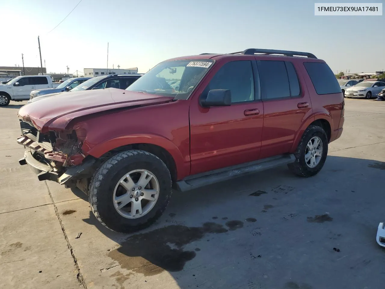 2009 Ford Explorer Xlt VIN: 1FMEU73EX9UA17481 Lot: 76377594