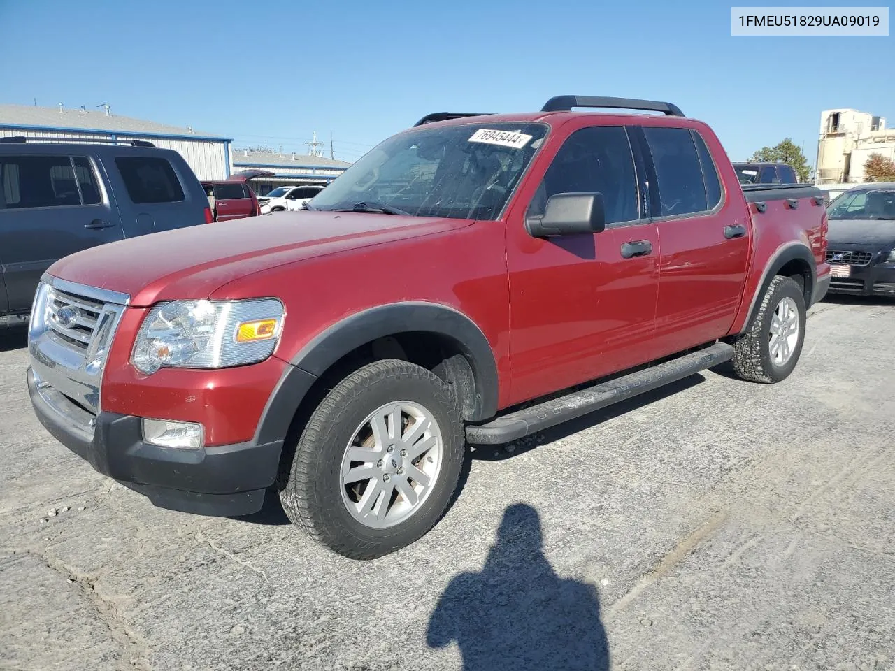 2009 Ford Explorer Sport Trac Xlt VIN: 1FMEU51829UA09019 Lot: 76945444