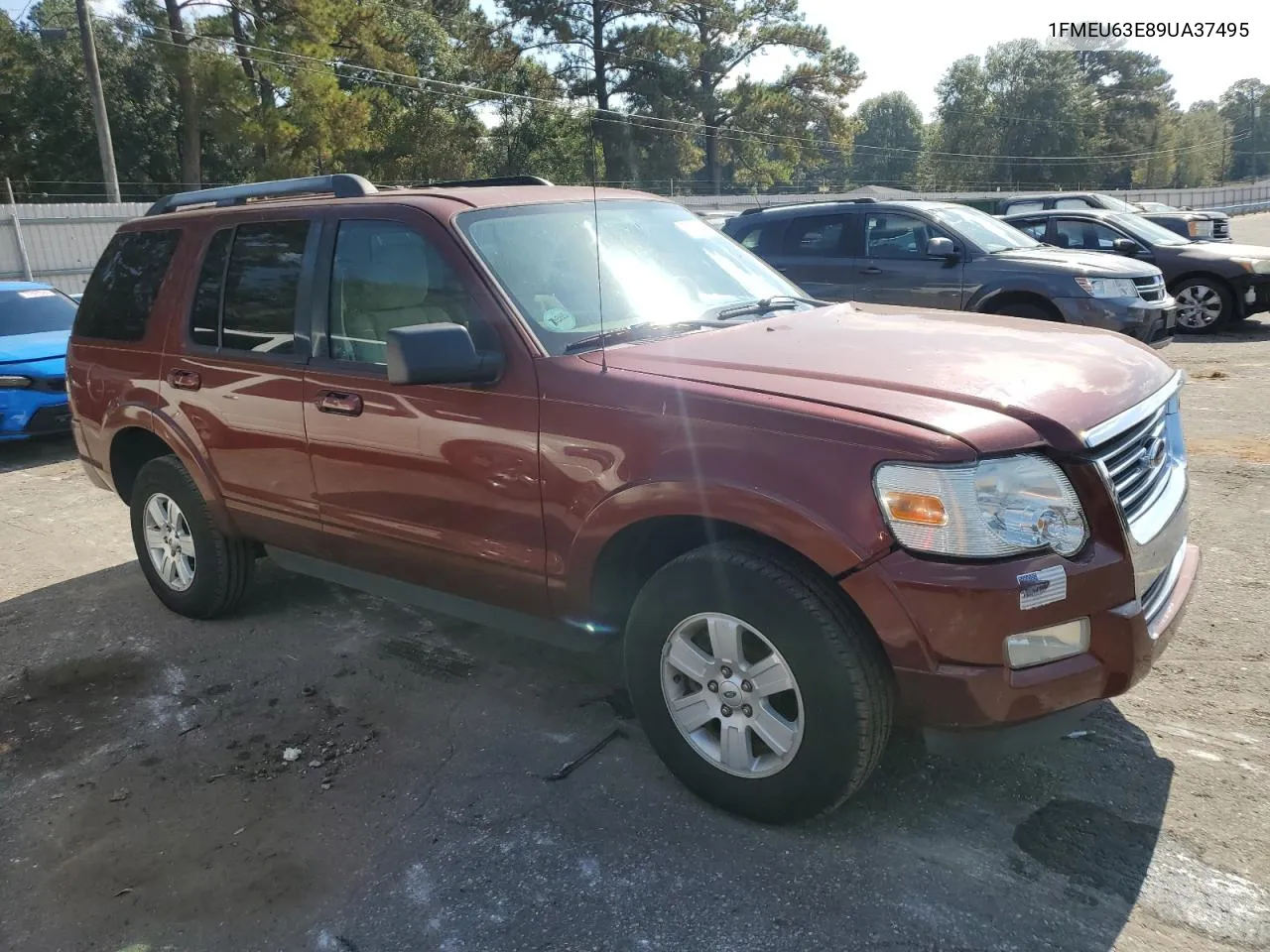 2009 Ford Explorer Xlt VIN: 1FMEU63E89UA37495 Lot: 78135444