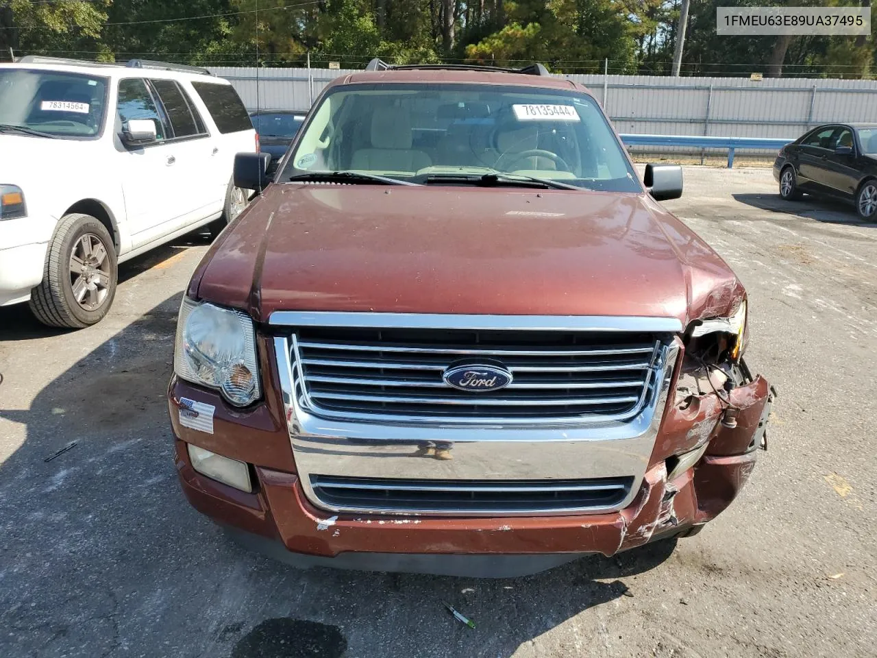 2009 Ford Explorer Xlt VIN: 1FMEU63E89UA37495 Lot: 78135444