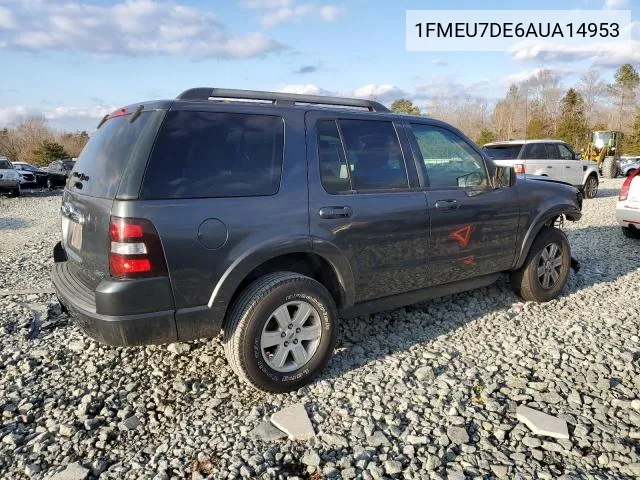 2010 Ford Explorer Xlt VIN: 1FMEU7DE6AUA14953 Lot: 53685984